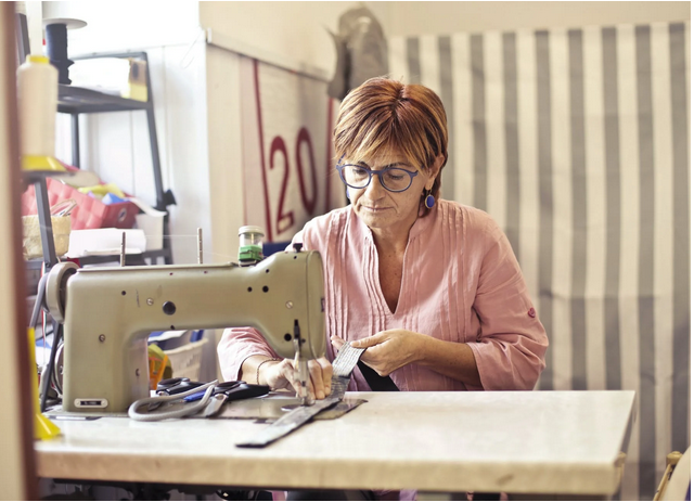 a sewing table